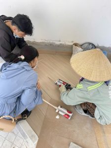 thi công keo chà ron joinbond tại công trình